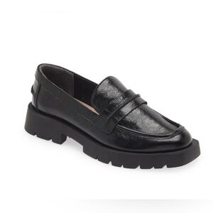 LIKE NEW- Dolce Vita Evanka Midnight Crinkle Loafer Womens 6.5